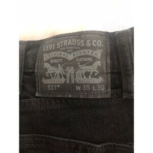 LEVI’S 511 Slim Fit Flex Denim Jeans 38x30 38” Waist 30” Inseam Levi Strauss Blk